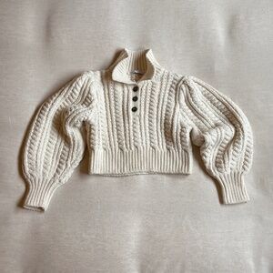 Chunky Knit Cropped Sweater by Zara